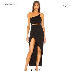 Lydia Maxi Skirt Set in Black XS Revolve/Superdown